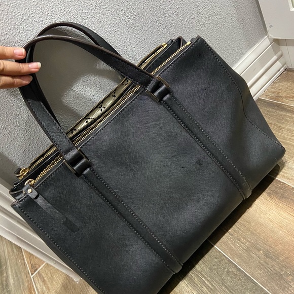 Kate spade black large leather satchel - Picture 3 of 7